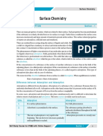 Surface Chemistry: Absorption & Adsorption Section - 1