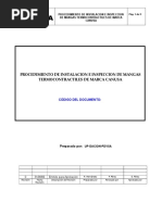 Procedimiento de Colocacion de Mangas Termocontratiles.