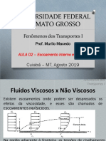 Aula 02 - Fenômenos de Transporte 1 - Escoamento Interno e Externo