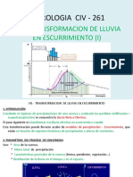 Transformacion de Lluvia en Escurrimiento 2018