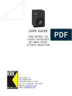 User Guide: KRK Model V6 Video Shielded Bi-Amplified Studio Monitor