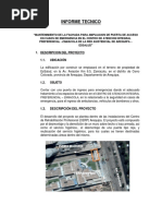 Informe Tecnico de Servicio de Contratación de Obra Civi