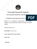 Protocolo/cotrol de La Calidad Del Hormigón