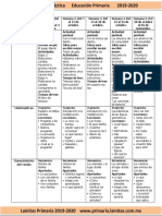 Octubre - 2do Grado Dosificación (2019-2020)