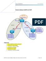 Chapter 4 Lab 4-1, Redistribution Between EIGRP and OSPF Topology