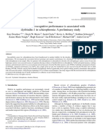 Variance in Neurocognitive Performance Is Associated With Dysbindin-1 in Schizophrenia: A Preliminary Study