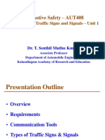 Automotive Safety - AUT408: Understanding Traffic Signs and Signals - Unit 1