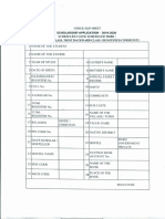 SC ST Scholarship Renew Application Form PDF