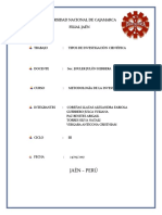 Tipos de Investigación Científica