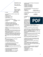 Mock 1 Bio Sample Questionsa