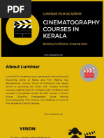 Cinematography Courses in Kerala - Luminar Filim Academy