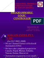 Programmable Logic Controller: Six Weeks Industrial Training in Automation Systems From Sofcon (Bhopal)