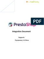 Prestashop 1.7 Integration Document