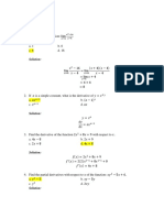 Calculus MCQs