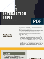 Nurse-Patient Interaction (NPI) : By: Darlyn I. Amplayo