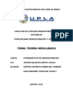 Teoria Neoclasica