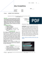 Informe Experimento 5 (Óptica Geométrica) - A