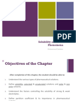 Solubility and Distribution Phenomena