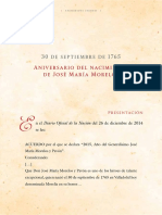 30 Septiembre Natalicio de José María Morelos y Pavón