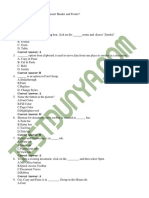 MS Office MCQs PDF