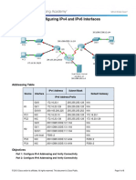 1.1.3.5 Packet Tracer - Configuring IPv4 and IPv6 Interfaces Instructions