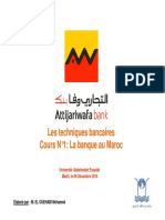 Presentation Cours N 1 La Banque Au Maroc 1 PDF