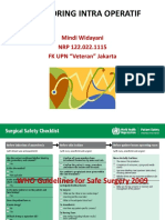 Monitoring Intra Operatif: Mindi Widayani NRP 122.022.1115 FK UPN "Veteran" Jakarta