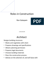 Roles in Construction: Ron Gatepain