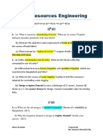 Water Resources Engineering BCS Questions