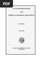 STD Procedure and Formula For Price Adjustment