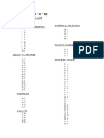 Answer Sheet To The 2018 Foe Exam