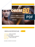 Obese 60 Nutrition Plan by Guru Mann