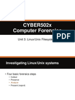 CYBER502x Computer Forensics: Unit 3: Linux/Unix Filesystems