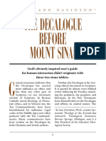 The Decalogue Before Mount Sinai: B Y Jo Ann Davidson