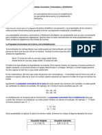 Propiedades Asociativa, Conmutativa, y Distributiva