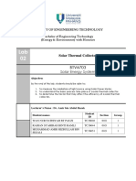 Faculty of Engineering Technology Bachelor of Engineering Technology (Energy & Environment) With Honours