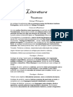 Resumo Do Trovadorismo, Humanismo, Renascimento, Quinhentismo e Barroco