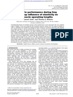 Muscle Performance During Frog Jumping: Influence of Elasticity On Muscle Operating Lengths