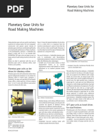 Planetary Gear Units For Road Making Machines