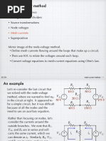 Solving Mesh Current