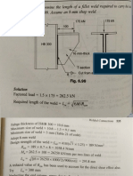 Indicated: Determine The Length of A Fillet Weld Required by Fig. 6.99. Assume An 8-mm Shop Weld