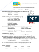 First Quarterly Examination in Science 9