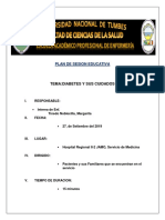 Diabetes Mellitus (Plan de Charla)