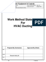 Work Method Statement For HVAC Ducting: Dynamic Equipment & Controls