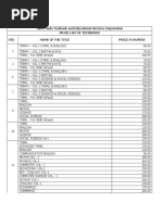 PRICE LIST OF TEXTBOOKS FOR STANDARDS 1st To 12th PDF