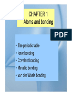 Atoms and Bonding