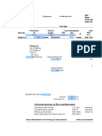 Calculated Primary Air Flow and Momentum