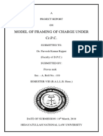 Model of Framing of Charge Under CR.P.C.: A Project Report ON