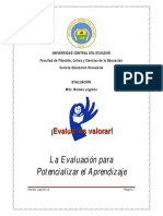 Evaluacion en La Educacion Inicial