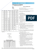 Electric Motor Information: Dimensions For AC Motors